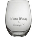 21 Oz. Stemless Red Wine Glass (Screen Printed)